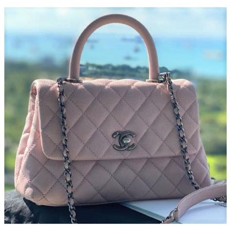 camel chanel|Chanel pink ref bag.